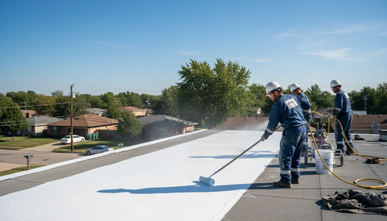 Commercial roof coating in Hodge, LA near me